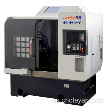 CK46-4+4+y mesin giliran CNC automatik dan penggilingan